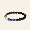 Chakra 7 with Lava Bracelet + 5 Mukhi Rudraksha Free