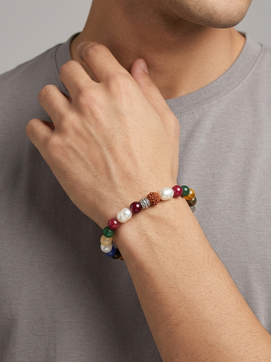 NAVRATAN 9 PLANET ENERGY BRACELET FOR MEN AND WOMEN - Image 3