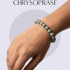 CHRYSOPRASE STONE BEADED BRACELET FOR UNISEX