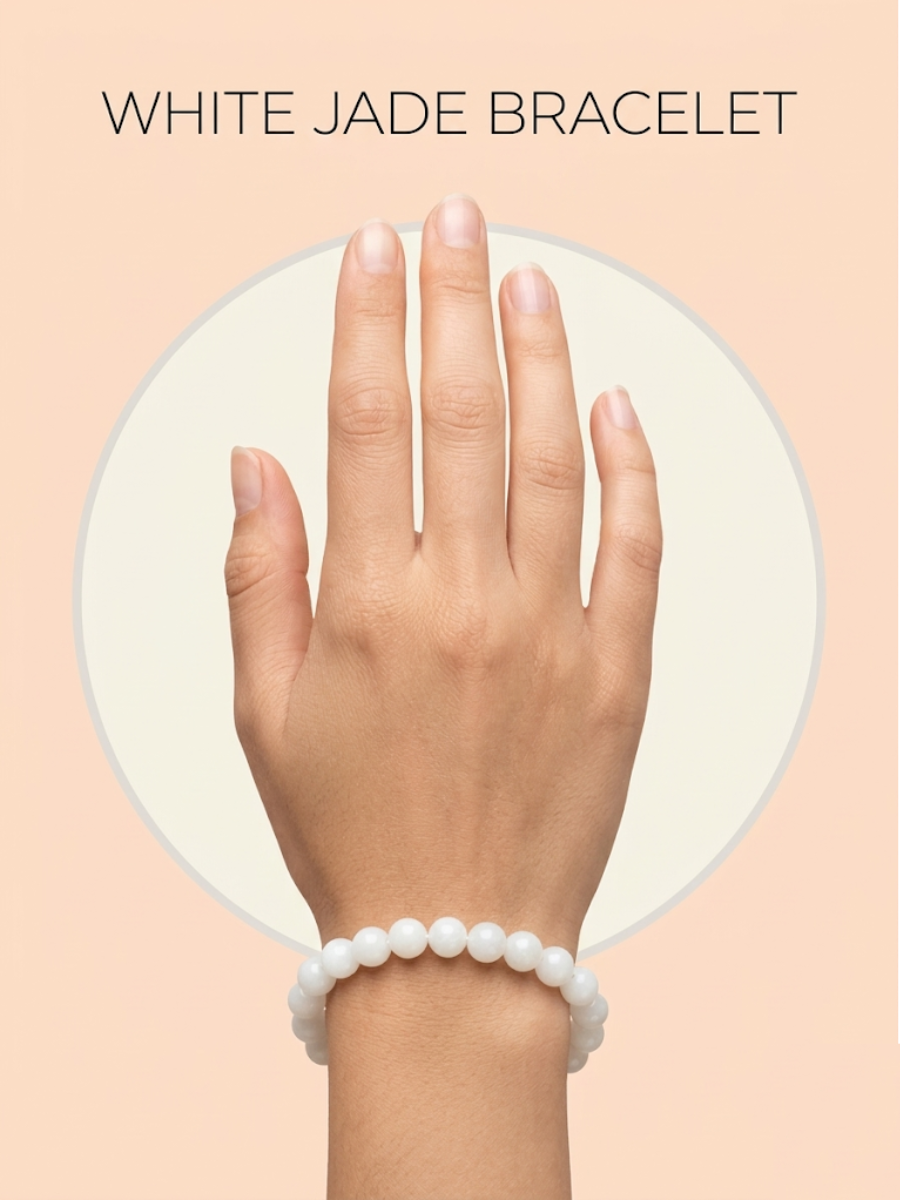 WHITE JADE SPIRITUAL BRACELET FOR MEN AND WOMEN
