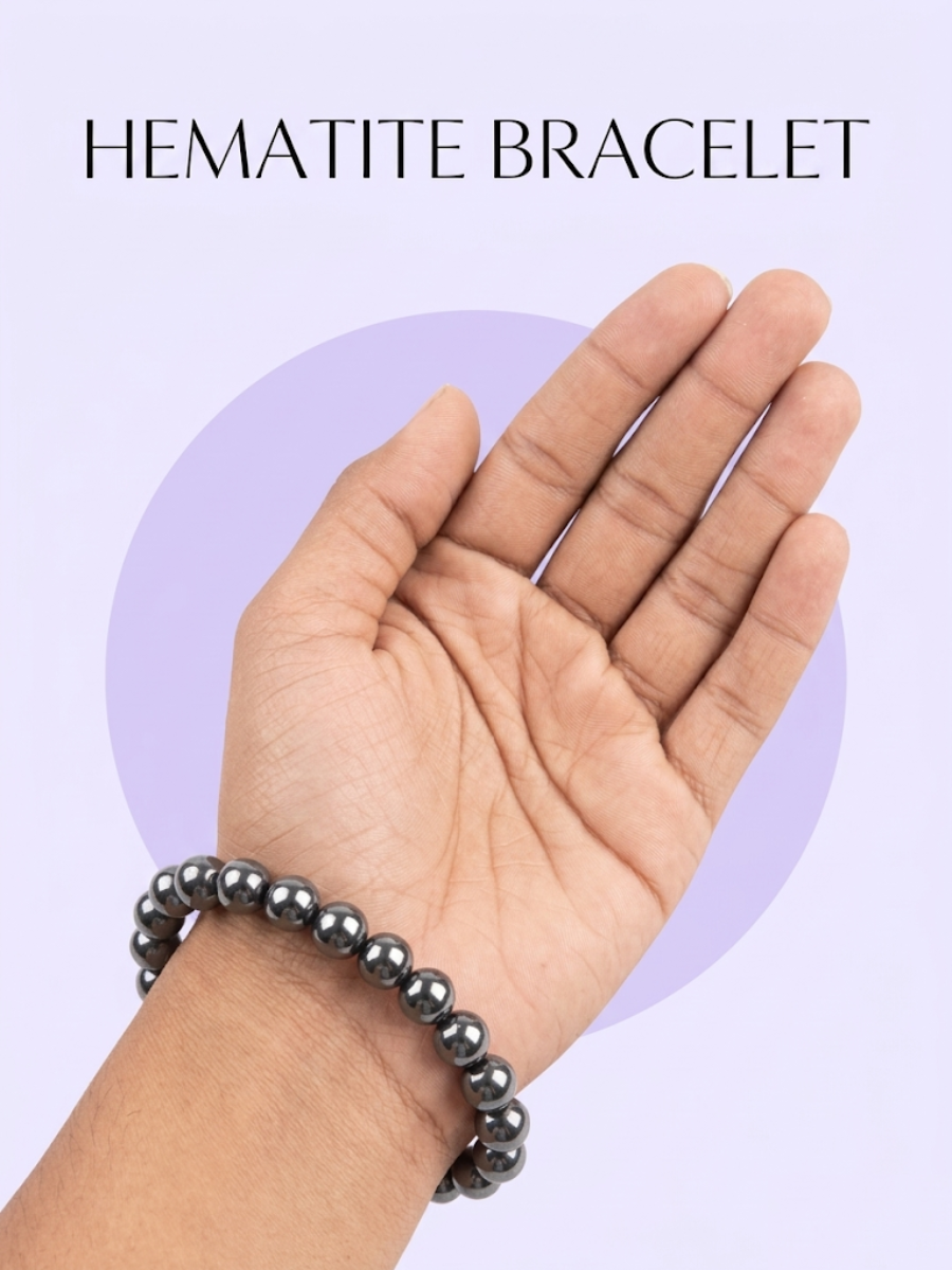HEMATITE STONE BRACELET FOR MEN AND WOMEN