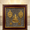 Goddess Lakshmi Pyrite Dust Photo Frame with Kuber Key and Shree Yantra