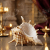 ORIGINAL PANCHMUKHI SHANKH FOR POOJA NATURAL SPIDER CONCH SHELL FOR VASTU SHASTRA AND POSITIVE ENERGY