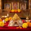 Original Laxmi Wealth Orgone Pyramid with Shree Yantra & Gomti Chakra